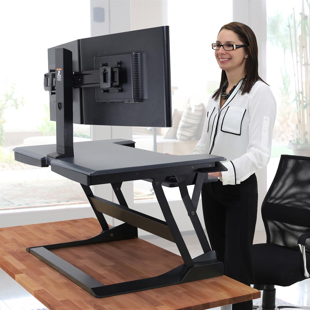 Ergotron WorkFit-T Sit-Stand Desktop Workstation - 33-397-085 Table Stand Ergotron