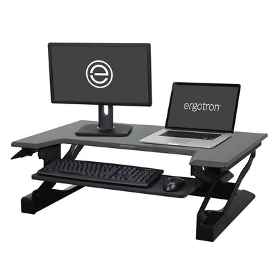Ergotron WorkFit-T Sit-Stand Desktop Workstation - 33-397-085 Monitor/Laptop Stand Ergotron