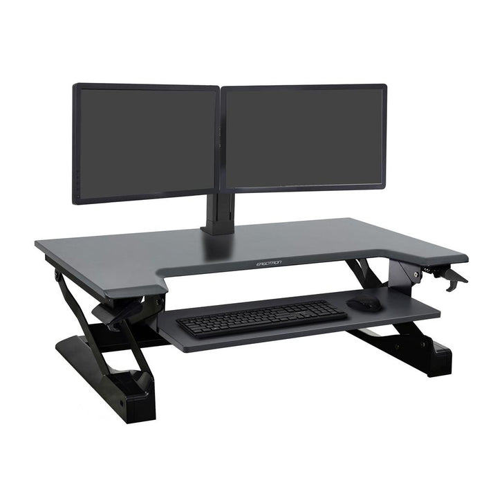 Ergotron Up to 30" WorkFit-TL Sit-Stand Desktop Workstation | 33-406-085 Monitor Arm Desk Mount Ergotron