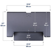 Ergotron Up to 30" WorkFit-TL Sit-Stand Desktop Workstation | 33-406-085 Monitor Arm Desk Mount Ergotron