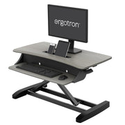 Ergotron WorkFit-Z Mini, Standing Desk Workstation | 33-458-917 Monitor Arm Desk Mount Ergotron
