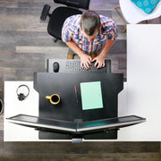 Ergotron 33-467-921 WorkFit-TX Standing Desk Converter Monitor Arm Desk Mount Ergotron