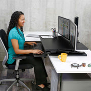 Ergotron 33-467-921 WorkFit-TX Standing Desk Converter Monitor Arm Desk Mount Ergotron