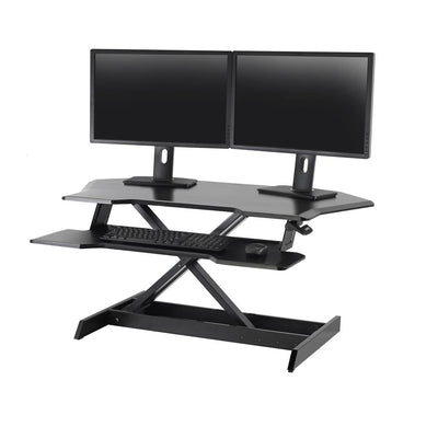Ergotron 33-468-921 WorkFit Corner Standing Desk Converter | Sit-Stand Desk Workstation Ergotron Desk Workstation Ergotron
