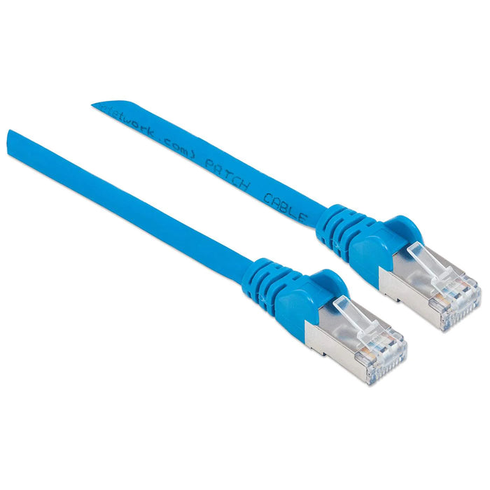 Intellinet Cat5e 0.5m Blue CCA SF/UTP PVC RJ45 Network Patch Cable | 330459 Ethernet Cable Intellinet