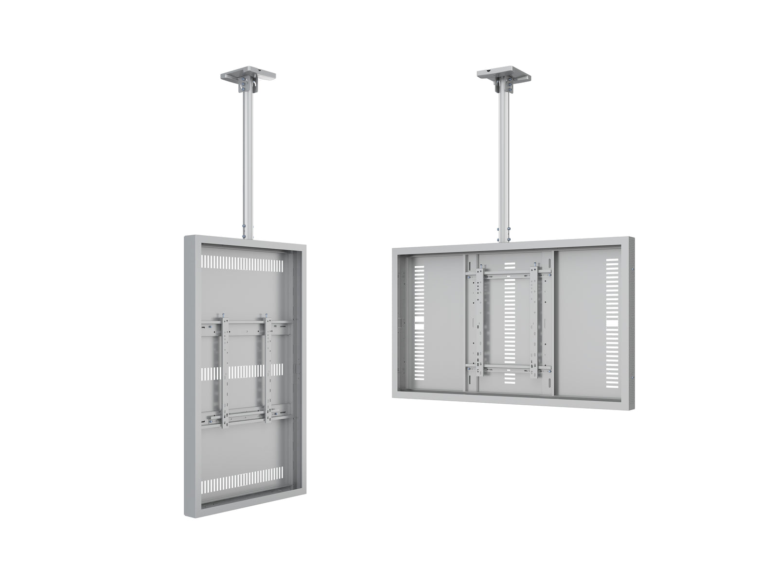 Multibrackets M Pro Series Enclosure 55" Ceiling Medium White Signage Display Enclosures Multibrackets