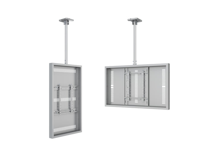 Multibrackets M Pro Series Enclosure 55" Ceiling Medium White Signage Display Enclosures Multibrackets