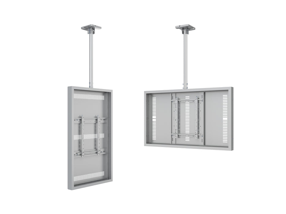 Multibrackets M Pro Series Enclosure 55" Ceiling Medium White Signage Display Enclosures Multibrackets