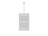 Multibrackets M Pro Series Enclosure 55" Ceiling Medium White Signage Display Enclosures Multibrackets