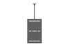 Multibrackets M Pro Series Enclosure 55" Ceiling Medium Black Signage Display Enclosures Multibrackets