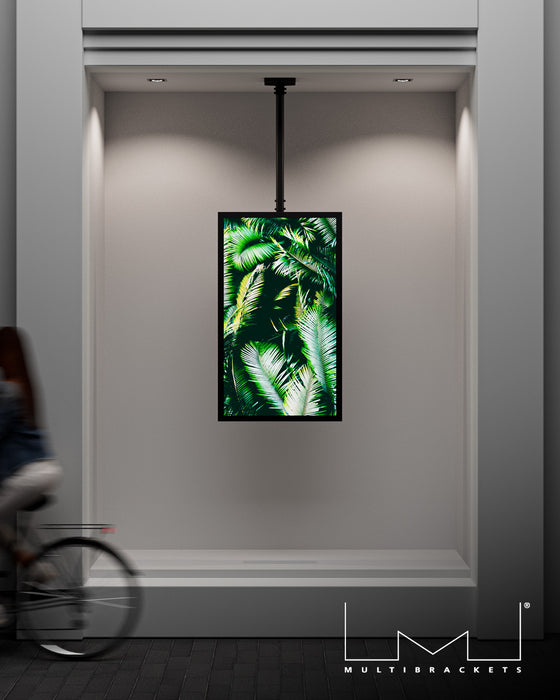 Multibrackets M Pro Series Enclosure 55" Ceiling Medium Black Signage Display Enclosures Multibrackets