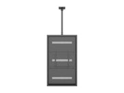 Multibrackets M Pro Series Enclosure 65" Ceiling Medium Black Signage Display Enclosures Multibrackets