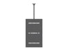 Multibrackets M Pro Series Enclosure 65" Ceiling Medium Black Signage Display Enclosures Multibrackets