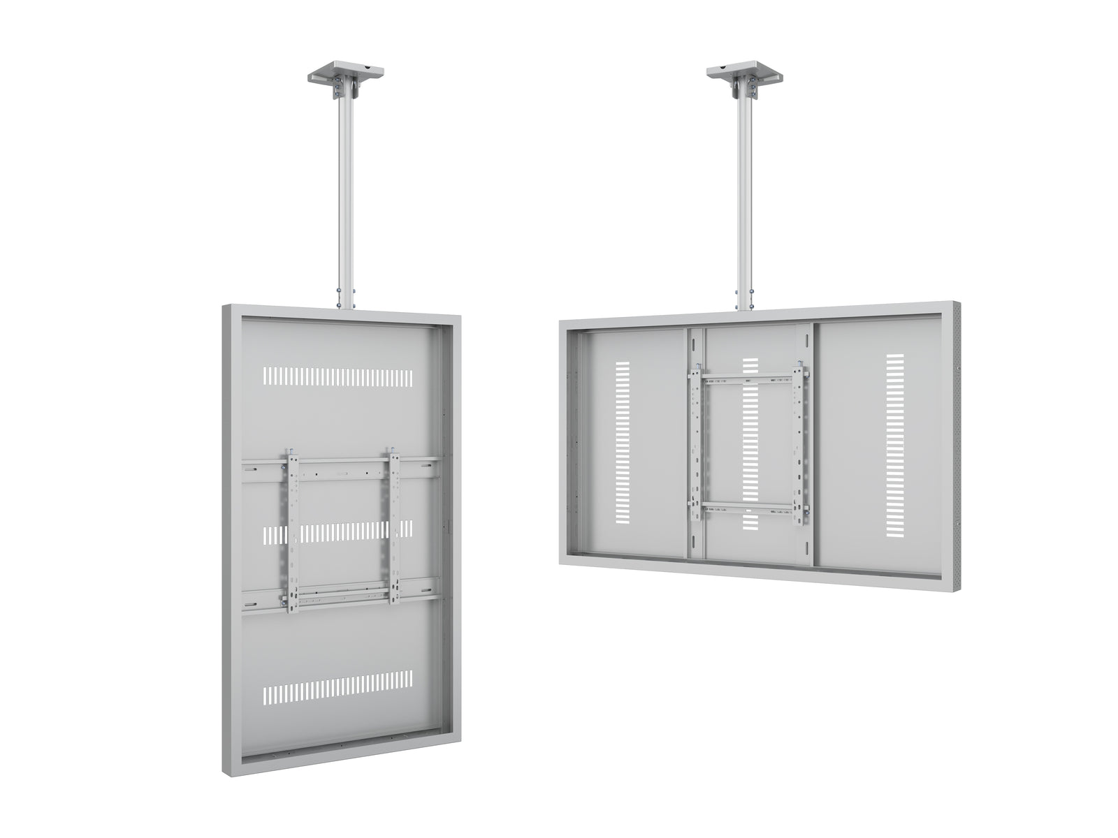 Multibrackets M Pro Series Enclosure 65" Ceiling Medium White Signage Display Enclosures Multibrackets