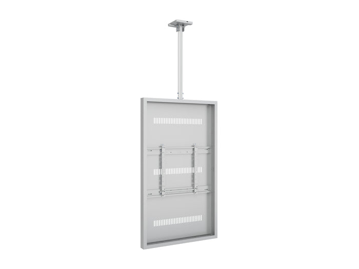 Multibrackets M Pro Series Enclosure 65" Ceiling Medium White Signage Display Enclosures Multibrackets