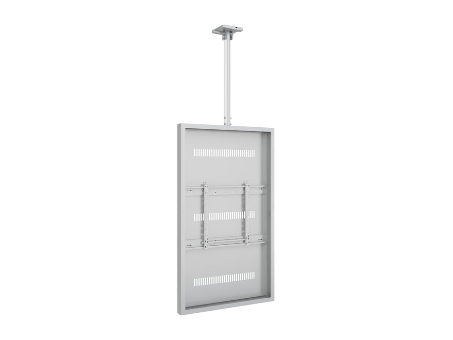 Multibrackets M Pro Series Enclosure 65" Ceiling Medium White Signage Display Enclosures Multibrackets