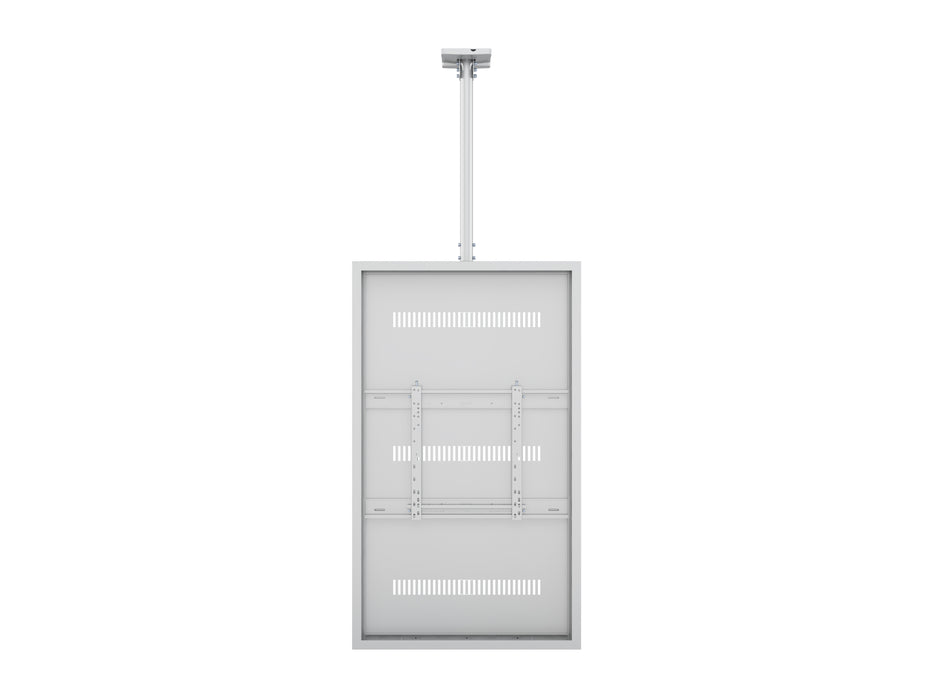 Multibrackets M Pro Series Enclosure 65" Ceiling Medium White Signage Display Enclosures Multibrackets