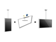 Multibrackets M Pro Series Enclosure 65" Ceiling Medium White Signage Display Enclosures Multibrackets