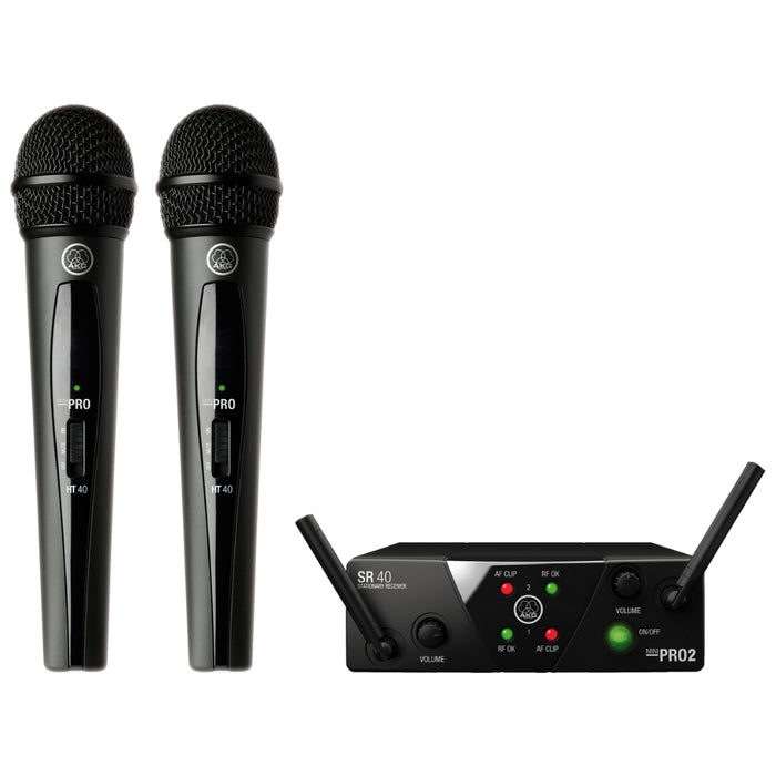AKG WMS40 Mini Dual Vocal Set | 3352H00010 Microphone AKG