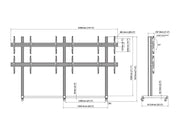 Multibrackets M Pro Series Video Wall Stand 3x2 - (43"-65") Floor Stand Multibrackets