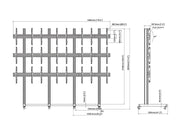 Multibrackets M Pro Series Video Wall Stand 4x3 - (43"-65") Floor Stand Multibrackets
