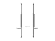 Multibrackets M Pro Series Enclosure 65" Floor to Ceiling Mount B2B Medium - 3m Lenght Signage Display Enclosures Multibrackets