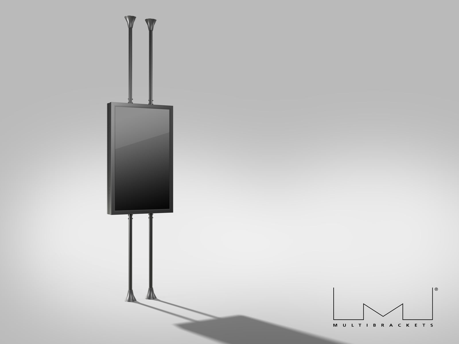 Multibrackets M Pro Series Enclosure 65" Floor to Ceiling Mount B2B Medium - 3m Lenght Signage Display Enclosures Multibrackets