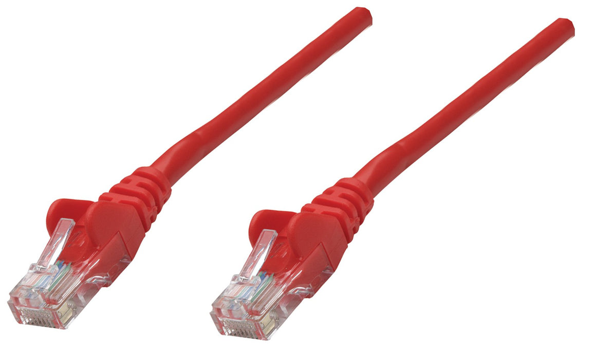 Intellinet Cat5e 1.5m Red CCA U/UTP PVC RJ45 Network Patch Cable | 338394 Ethernet Cable Intellinet