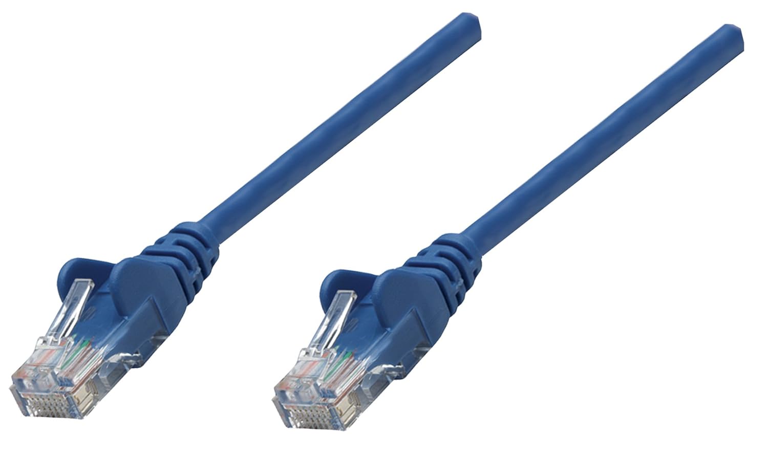 Intellinet Cat5e 1.5m Blue CCA U/UTP PVC RJ45 Network Patch Cable | 338400 LAN / Ethernet Cable Cablenet