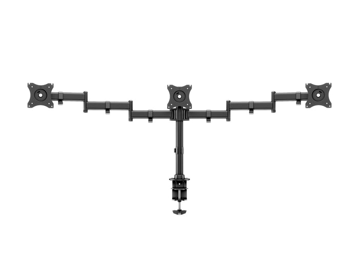 Multibrackets M Deskmount Basic Triple Monitor Desk Mount - 15"-27" Screens Monitor Arm Desk Mount Multibrackets