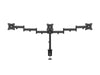 Multibrackets M Deskmount Basic Triple Monitor Desk Mount - 15"-27" Screens Monitor Arm Desk Mount Multibrackets