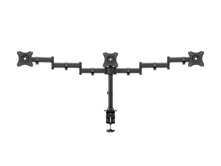 Multibrackets M Deskmount Basic Triple Monitor Desk Mount - 15"-27" Screens Monitor Arm Desk Mount Multibrackets