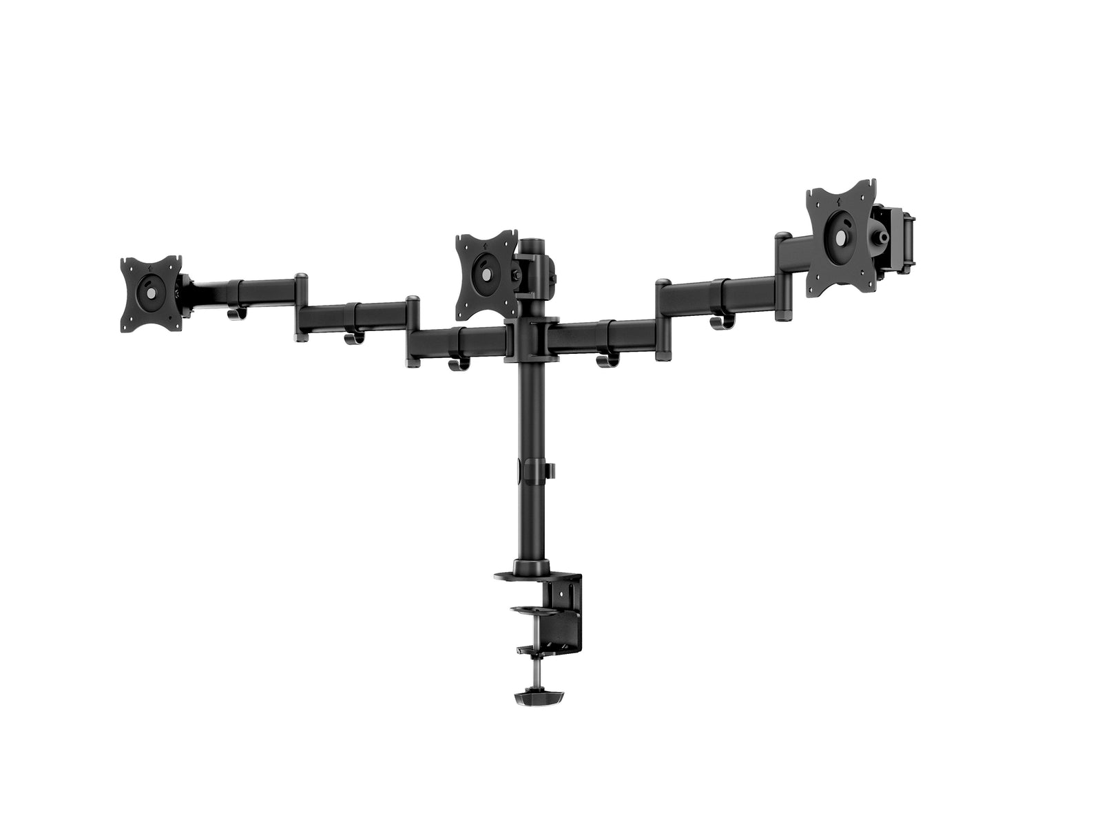 Multibrackets M Deskmount Basic Triple Monitor Desk Mount - 15"-27" Screens Monitor Arm Desk Mount Multibrackets