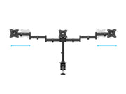 Multibrackets M Deskmount Basic Triple Monitor Desk Mount - 15"-27" Screens Monitor Arm Desk Mount Multibrackets