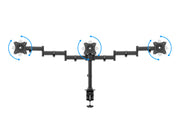 Multibrackets M Deskmount Basic Triple Monitor Desk Mount - 15"-27" Screens Monitor Arm Desk Mount Multibrackets