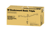 Multibrackets M Deskmount Basic Triple Monitor Desk Mount - 15"-27" Screens Monitor Arm Desk Mount Multibrackets