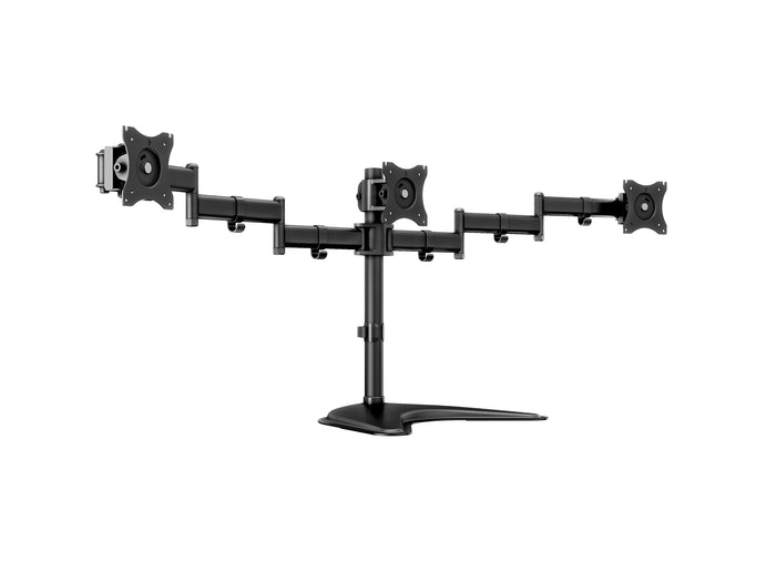 Multibrackets M Deskstand Basic Triple Monitor Desk Mount - 15"-27" Monitors Monitor Arm Desk Mount Multibrackets