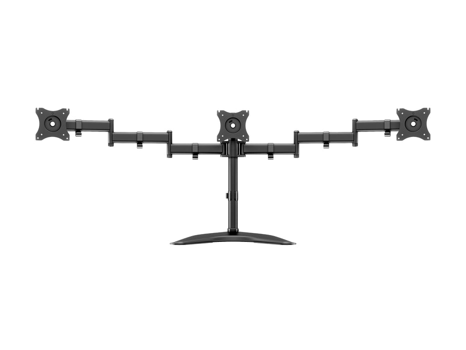Multibrackets M Deskstand Basic Triple Monitor Desk Mount - 15"-27" Monitors Monitor Arm Desk Mount Multibrackets