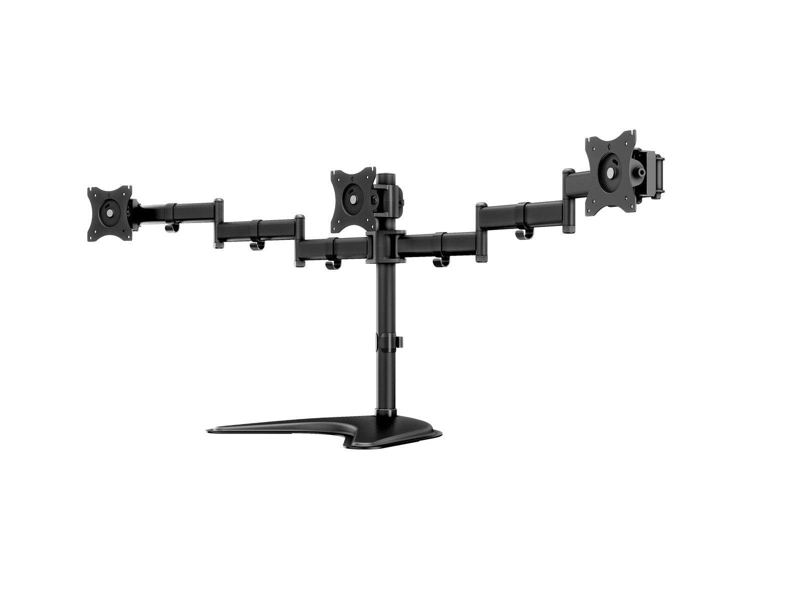 Multibrackets M Deskstand Basic Triple Monitor Desk Mount - 15"-27" Monitors Monitor Arm Desk Mount Multibrackets