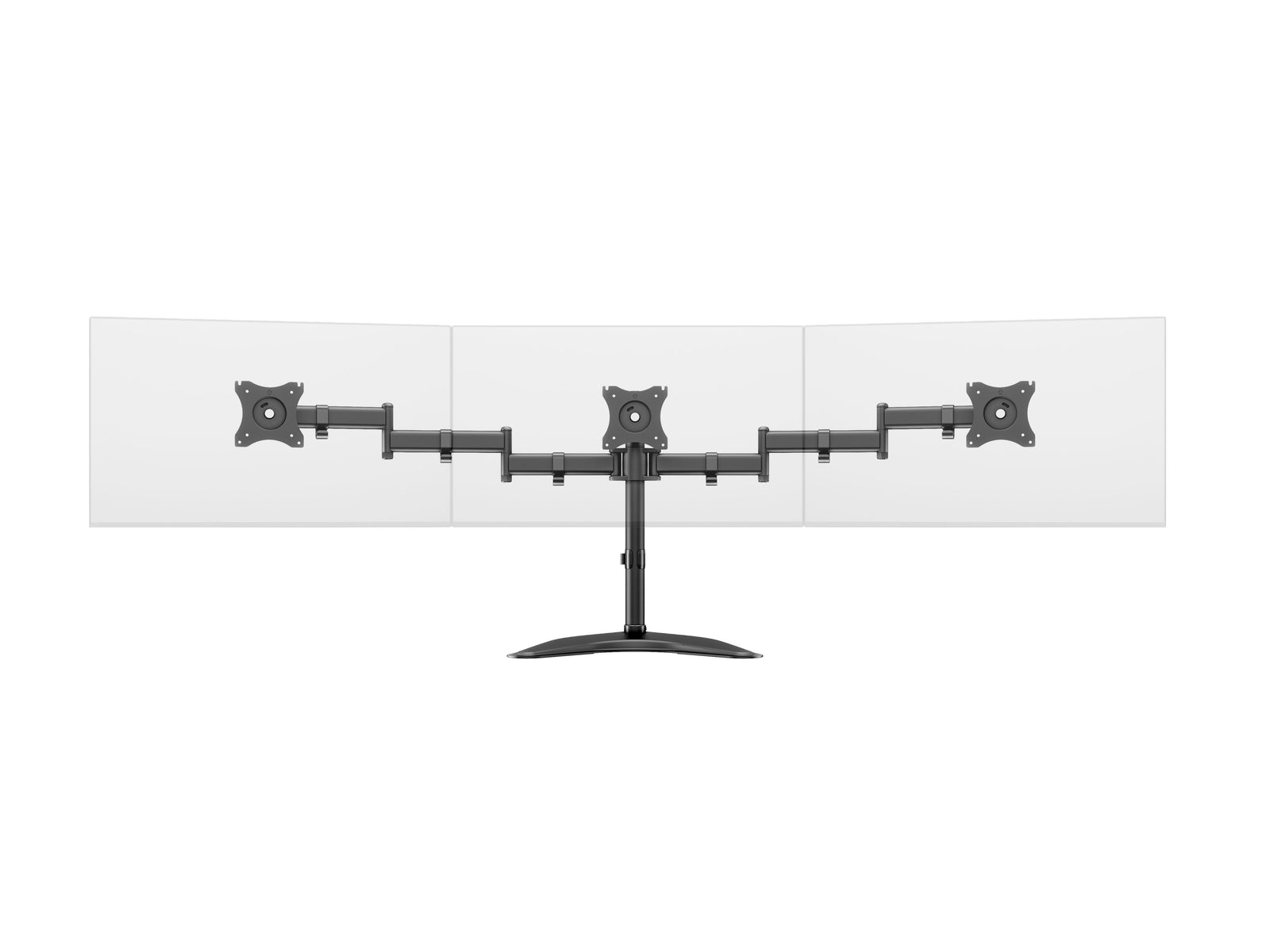 Multibrackets M Deskstand Basic Triple Monitor Desk Mount - 15"-27" Monitors Monitor Arm Desk Mount Multibrackets