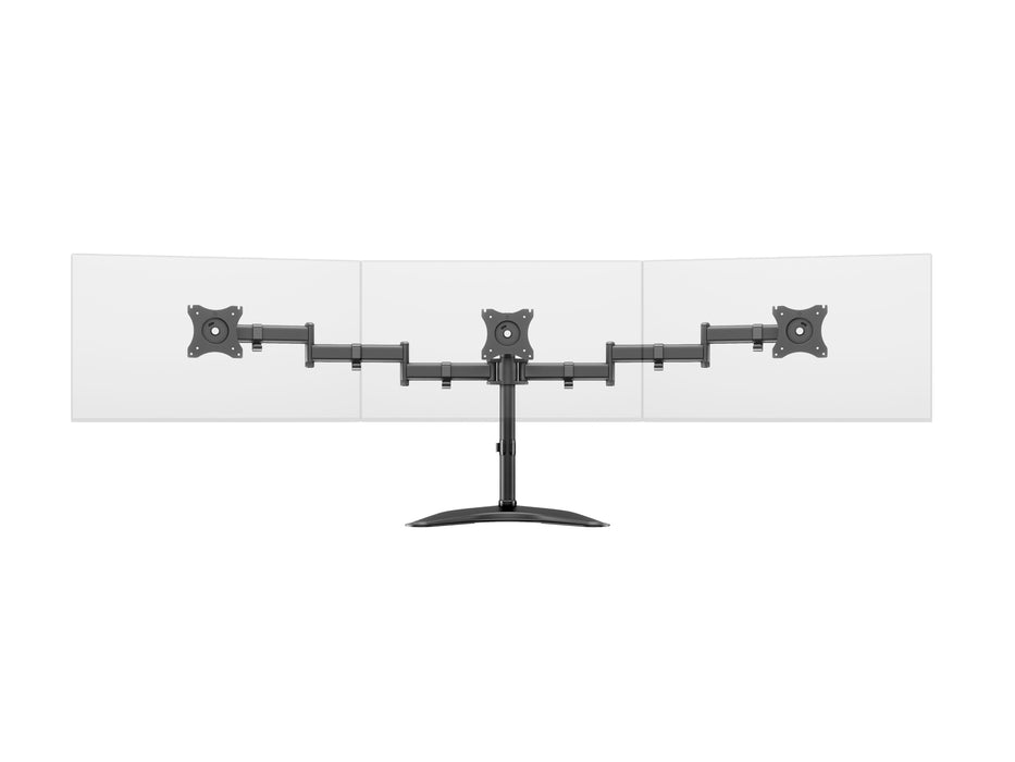 Multibrackets M Deskstand Basic Triple Monitor Desk Mount - 15"-27" Monitors Monitor Arm Desk Mount Multibrackets
