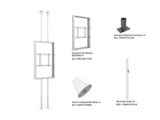 Multibrackets M Pro Series Enclosure 65" Floor to Ceiling Mount B2B Medium - 3m Length Signage Display Enclosures Multibrackets