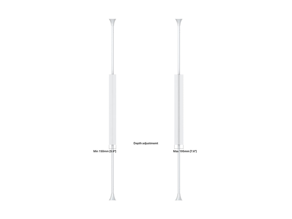 Multibrackets M Pro Series Enclosure 65" Floor to Ceiling Mount B2B Medium - 3m Length Signage Display Enclosures Multibrackets