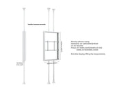 Multibrackets M Pro Series Enclosure 65" Floor to Ceiling Mount B2B Medium - 3m Length Signage Display Enclosures Multibrackets