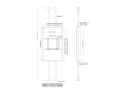 Multibrackets M Pro Series Enclosure 65" Floor to Ceiling Mount B2B Medium - 3m Length Signage Display Enclosures Multibrackets
