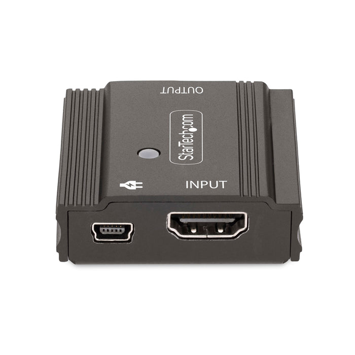 StarTech 33FT-8K-HDMI-BOOSTER 33ft (10m) 8K 60Hz HDMI Signal Booster, Active HDMI 2.1 Inline Repeater and Video Signal Amplifier up to 8K 60Hz/4K 144Hz, Compact HDMI Cable Extender AV Extender Startech