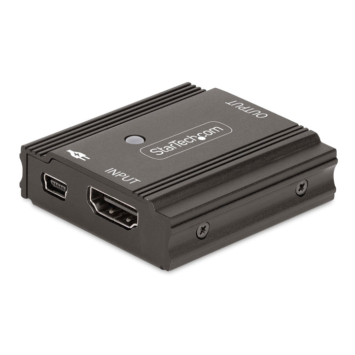 StarTech 33FT-8K-HDMI-BOOSTER 33ft (10m) 8K 60Hz HDMI Signal Booster, Active HDMI 2.1 Inline Repeater and Video Signal Amplifier up to 8K 60Hz/4K 144Hz, Compact HDMI Cable Extender AV Extender Startech