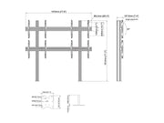 Multibrackets MBFM2x2U M Floorstands Column Pro - (32"-65") Floor Stand Multibrackets