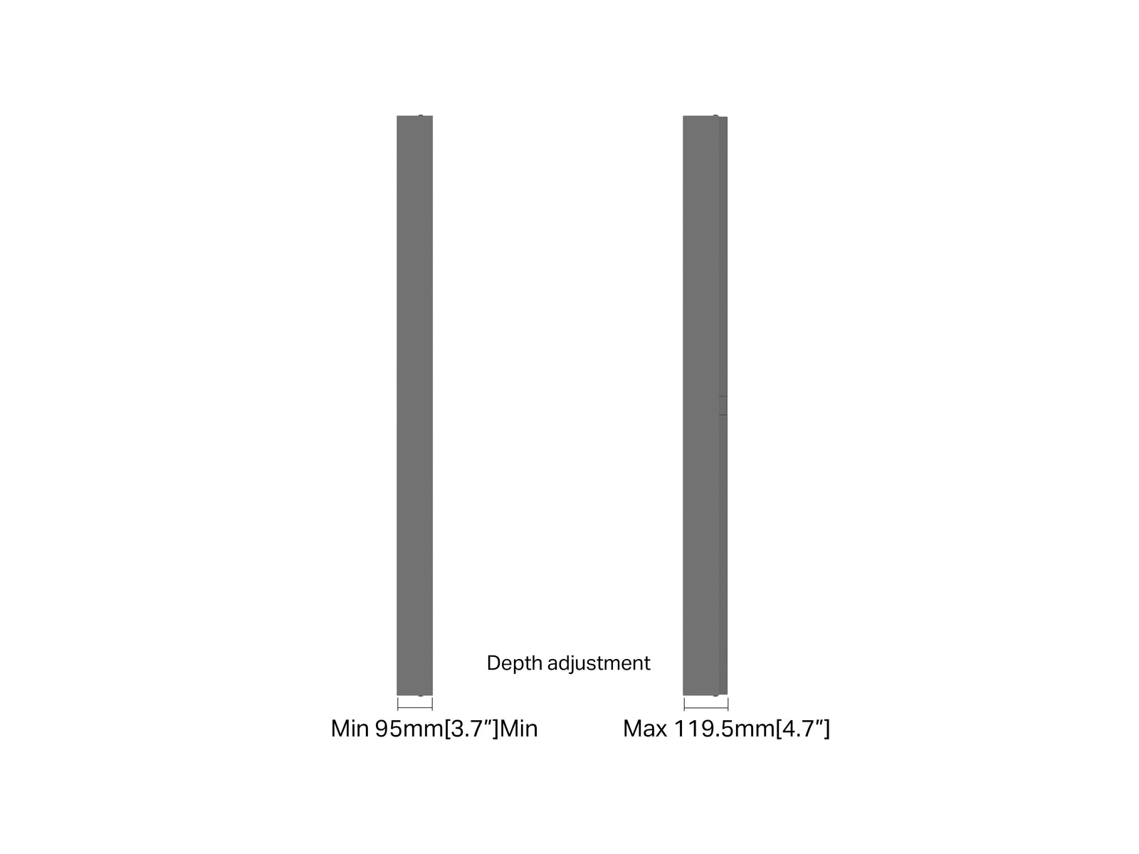 Multibrackets M Pro Series Enclosure 65" High Brightness Wall Medium Black Signage Display Enclosures Multibrackets