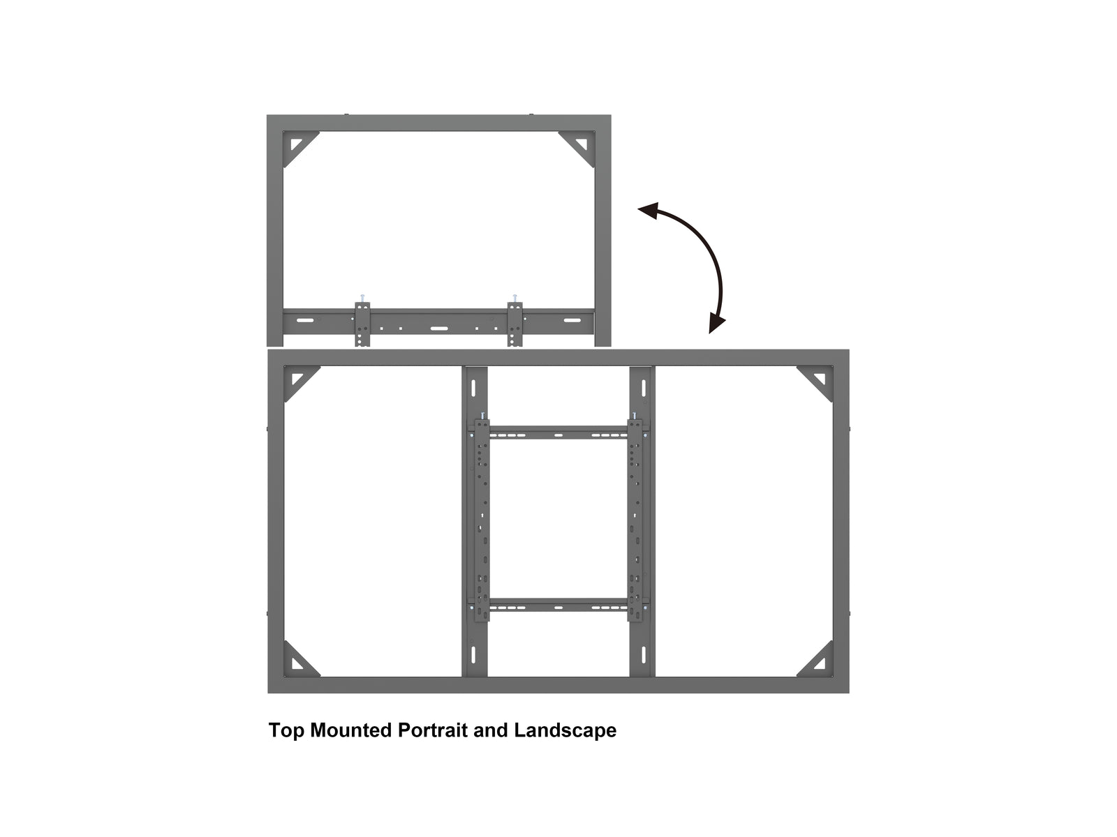 Multibrackets M Pro Series Enclosure 65" High Brightness Wall Medium Black Signage Display Enclosures Multibrackets